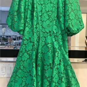 Vibrant Green Lace Dress